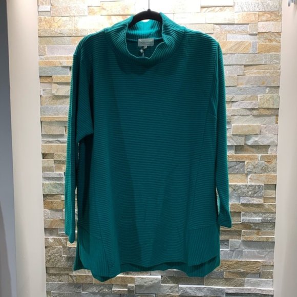 MELLODAY Mock Neck Rib Knit Sweater (Plus Size) - Picture 3 of 6